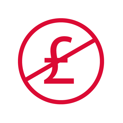 A visual representation highlighting there is no charge for call outs.