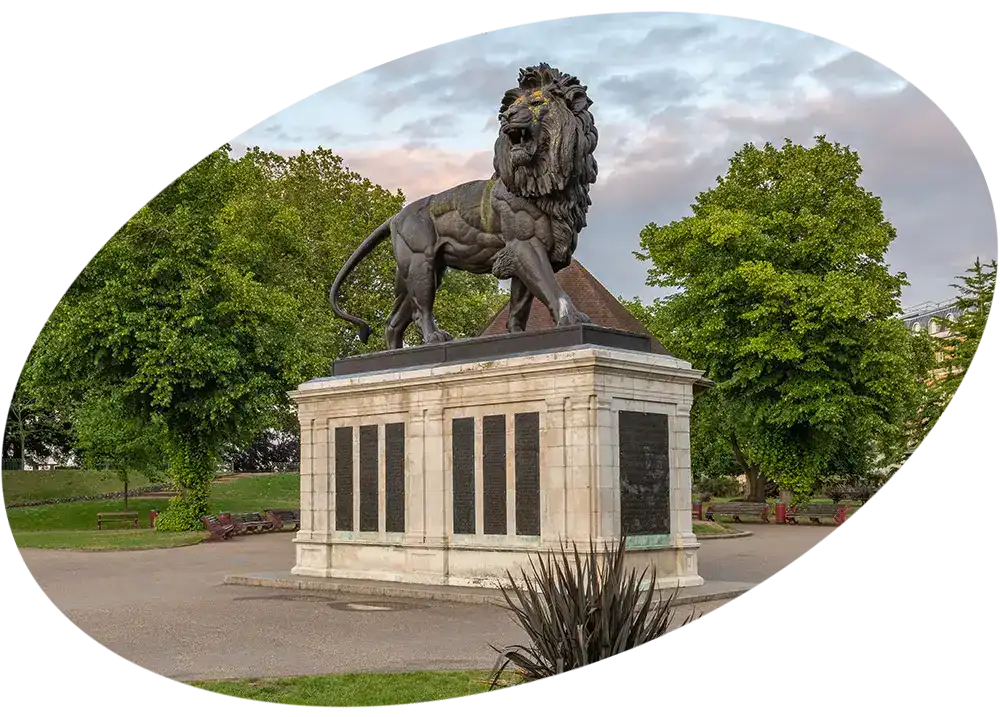 Picture of Maiwand Lion Forbury Gardens in Reading, Berkshire